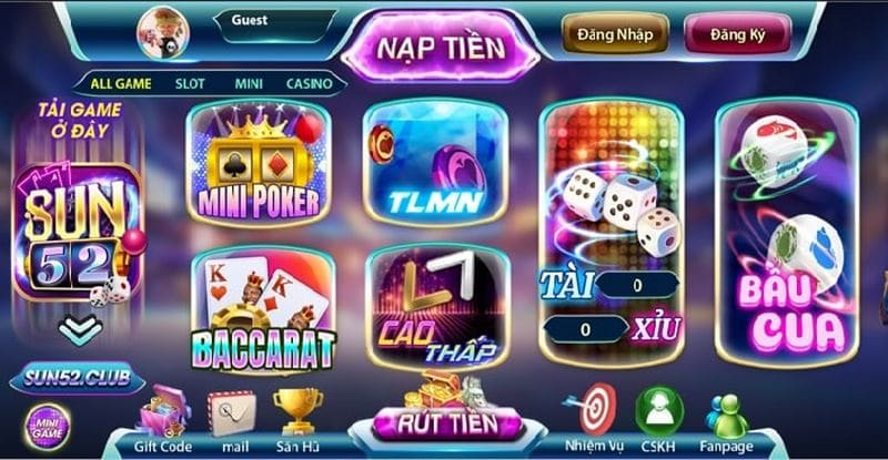 Thể loại game nổ hũ đổi thưởng tại Go88